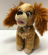 Disney LADY 6 1/2&quot; Plush Dog Figure - £3.89 GBP