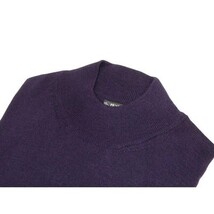 Men PRINCELY Italian Wool Blend Pullover Mock Slim 84001-00 Poker Purple 120 image 3