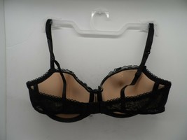 Adore Me Women&#39;s Lace Push Up Bra 07877 Black Beige 34C - $180.65 MXN