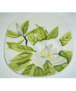 RED WING - 10½&quot; Hand Painted Dinner Plate with Magnolia - $15.00