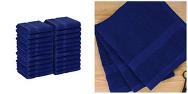 Salon Towel Gym Towel Hand Cotton 24 Pack 16 x 27 inch - Royal Blue - P01 - £74.92 GBP