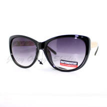 Womens Designer Fashion Sunglasses Oval Cateye Gold Chain Frame - £6.35 GBP