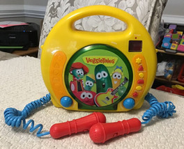 VeggieTales Sing-Along Karaoke CD Player - Hard to Find, Tested &amp; WORKS!!! - £41.05 GBP