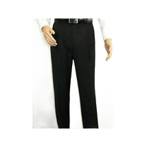 Men Apollo King Double Breasted Formal Business Suit Pleated Pants DM21 Black image 9