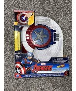 NERF Marvel Avengers Blaster Reveal Shield Dart Gun Captain America miss... - $29.70