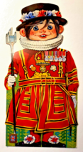 Postcard Beefeater Yeoman Guard of London Vintage 1960s Outline shape FREE ship - £10.07 GBP