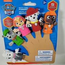 Paw Patrol Bath Time Finger Puppets Sweetie Rocky Skye Marshall Zuma Nickelodeon - $10.39