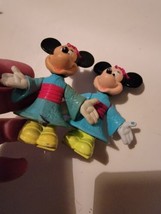 Two Disney Minnie Mouse Epcot Center Mini Figures Toys - £9.19 GBP