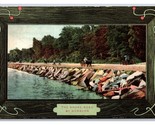The Shore Road Painting By Norburn Faux Frame DB Postcard Q24 - $3.91