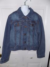 Riders  Medium Wash Denim Jean Jacket Size XL Girl's EUC - $20.70