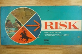 Vintage Military Campaign Parker Brothers 1968 Continental Board Game RISK - £18.59 GBP