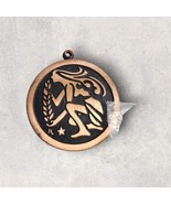 Vintage Coppercraft Guild Solid Copper Modernist Virgo Zodiac Horoscope ... - $266.36 MXN