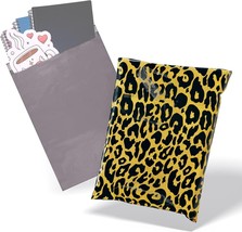 Leopard Expansion Poly Mailers 6 x 9 Inches. 100 Pack Poly Shipping Bags for... - £10.07 GBP