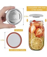 48 PCS Canning Lids Regular Mouth Mason Jar Rings Split Type 70MM - $92.40 MXN