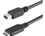 StarTech.com 6ft / 2m USB-C to Mini DisplayPort Cable - 4K 60Hz - Black ... - $50.68