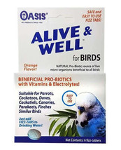 Oasis Alive And Well Bird Stress Prevention &amp; Probiotic Tablets - £11.81 GBP+