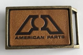 American Parts Company Vintage Logo Brass Belt Buckle - £10.17 GBP