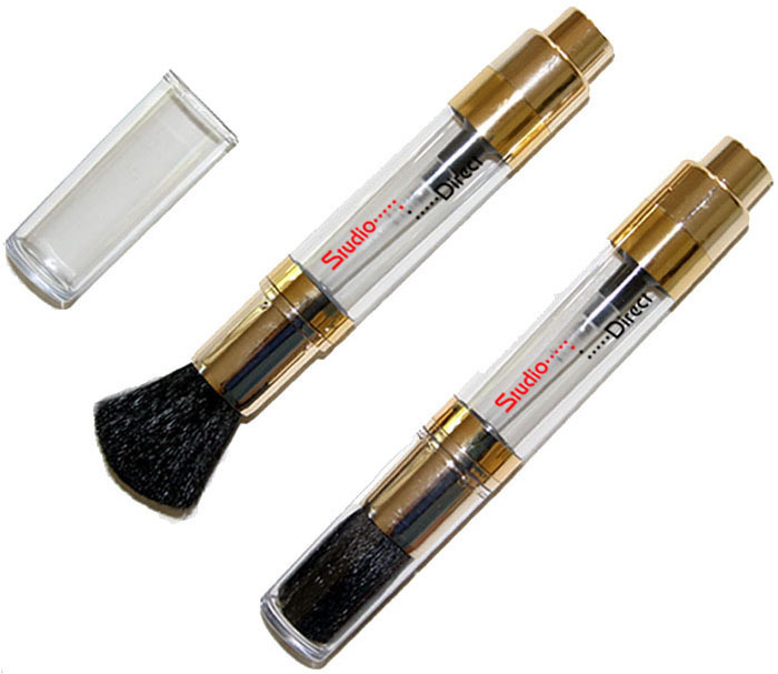 1 REFILLABLE MINERAL POWDER ONE DISPENSING PUMP MAKEUP BRUSH GLITTER BRO... - $14.99