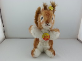 Steiff Ricky Squirrel 2030/20 Ear Button and Chest Name Tag - £119.90 GBP
