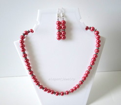 Bright Pink Necklace Set - £14.38 GBP