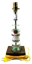NEW Bacardi Rum Liquor Bar Bottle Lounge TABLE LAMP Light with Stained W... - $51.77