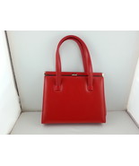 Julius Resnick Vintage Handbag  Red Faux Leather - £55.04 GBP