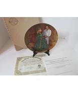 BRADFORD EXCHANGE GWTW SCARLETT&#39;S GREEN DRESS COLLECTOR PLATE #3501 COA ... - $25.48 CAD