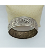Vintage Bracelet Moroccan Silver Cuff Handmade Bangle Tuareg Berber Tribal Boho - $180.37 CAD