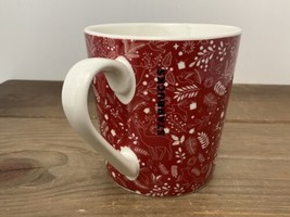 Starbucks Holiday Winter Mug 2019 Woodland Deer Holly Fox Pine Leaves 18... - €16,33 EUR