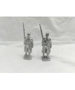 (2) Historical Military Infantry With Rifles Lead Miniatures 2 1/4&quot; - $19.79