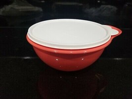 NEW Tupperware MINI Thatsa Bowl Watermelon pink bowl White seal 6 Cups 1.4L - $15.44