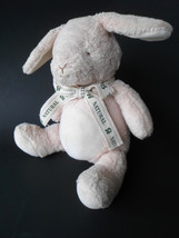 Toys R Us  Tan Bunny Rabbit Plush Stuffed Natural Soft  Bunny 8&quot; - £14.80 GBP
