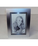 4&quot; X 6&quot;  Brushed Metal Photo Frame ~ Corrugated Mat, Bi-directional ~ FR... - £7.66 GBP