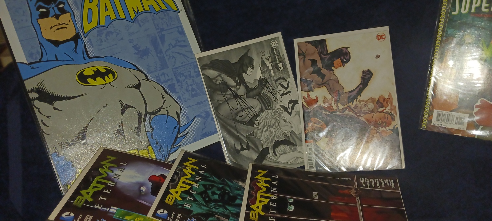 6) DC COVERS +1970ERA BATMAN TV SERIES METAL ART/ OUTSTANDING LIMITED ED... - $59.99