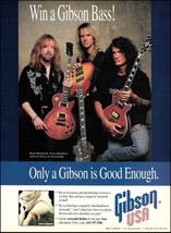 Aerosmith Brad Whitford Tom Hamilton Joe Perry 1994 Gibson Les Paul Guitar ad - $4.50