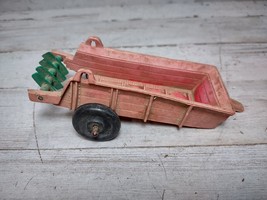 Vintage Auburn Rubber Trailer Manure Spreader Farm Equipment Red Green - £13.57 GBP