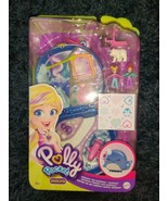 Polly Pocket Freezin&#39; Fun Narwhal Compact with Fun Reveals Micro Mattel New - £13.34 GBP