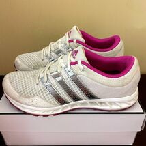 Adidas Adiwear Womens Running Shoes White Silver Purple Q22347 Size 8 - $26.13