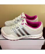 Adidas Adiwear Womens Running Shoes White Silver Purple Q22347 Size 8 - $26.13