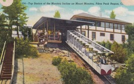 Top Station Manitou Incline Mount Pikes Peak Region Colorado CO Postcard D14 - £2.34 GBP