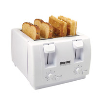Better Chef 4 Slice Dual-Control Toaster in White - $71.79