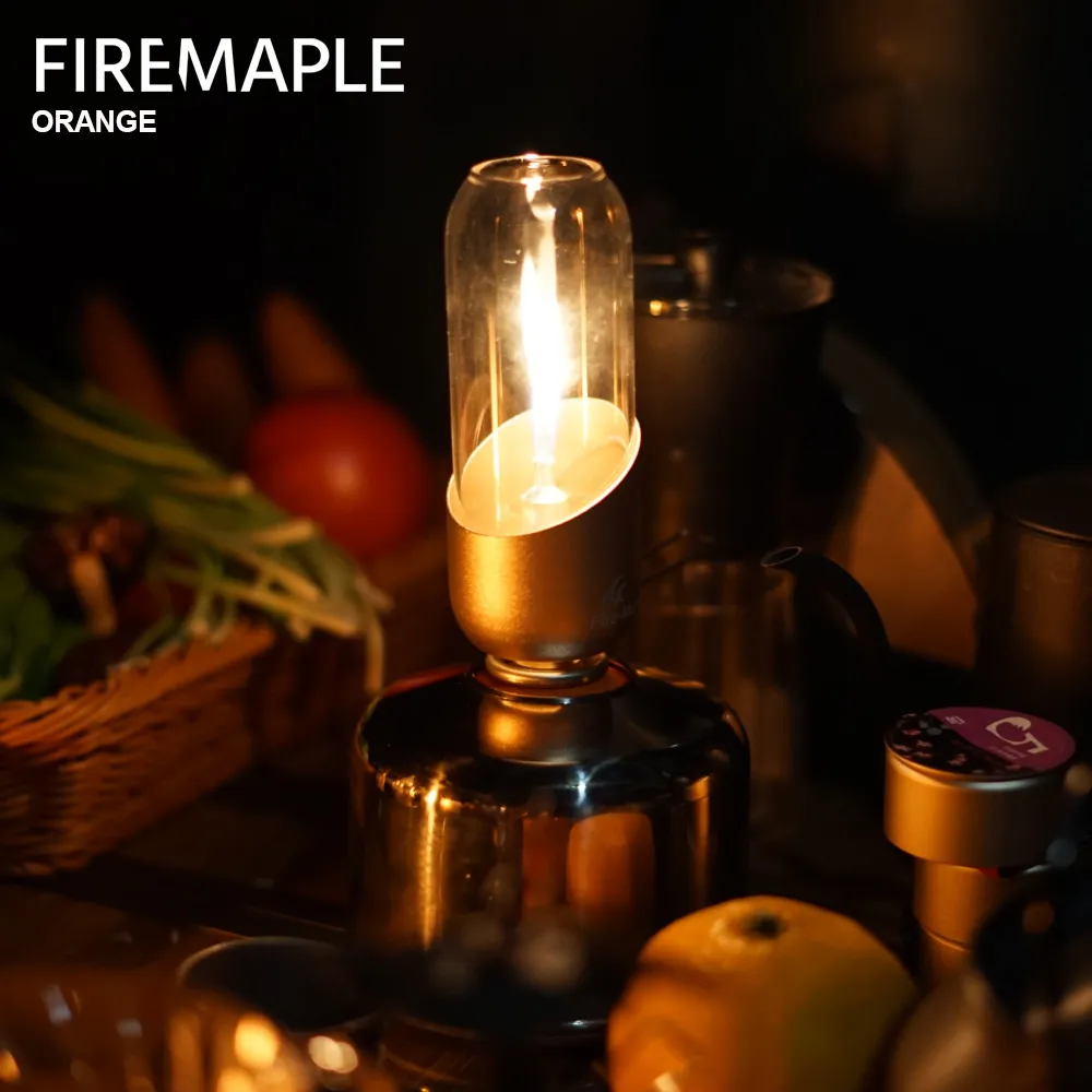 Fire Maple Orange Gas Lantern Outdoor Propane Isobutane Fuel Lights For Camping - $53.98