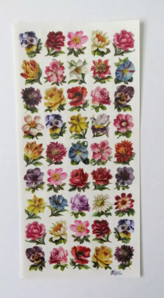 1 Sheet Of Mini Flowers Stickers Mini Flowers - $8.99