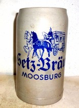 Setz Brau +1984 Moosburg Masskrug German Beer Stein - £23.39 GBP