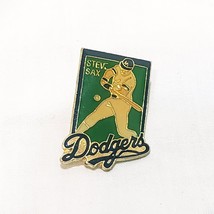 Steve Sax Los Angeles Dodgers  MLB Hat Lapel Pin Sports Gold  tone 1980s... - $15.83