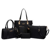 Fashion Women&#39;s Outdoor Six-Piece Set Zip Nylon Solid Color Travel Bag High Qual - £43.94 GBP