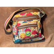 Lilly Bloom Designs -Sunny Days &amp; Rainy Days-Shoulder Bag w/Leather Accents - £30.95 GBP