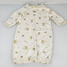 Vintage Classic Winnie the Pooh Unisex Cotton Baby Sleeping Gown Pajamas... - $19.79