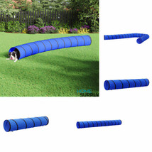Outdoor Garden Polyester Blue Large Dog Tunnel Toy Small Animal Rabbit T... - £27.62 GBP+
