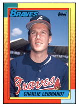 1990 Topps Traded Charlie
  Leibrandt   Atlanta Braves Baseball
  Card VFBMD - £1.33 GBP